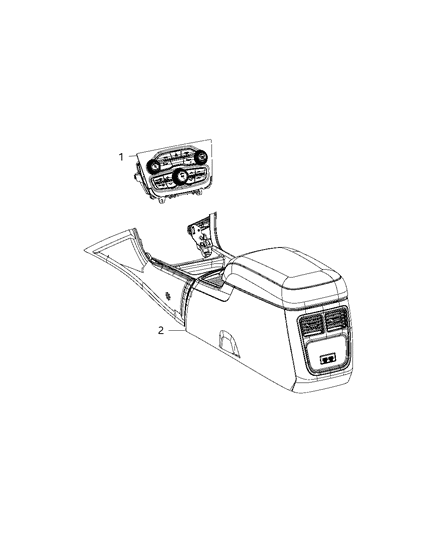 2020 Dodge Charger Switches - Heater & A/C Diagram 2