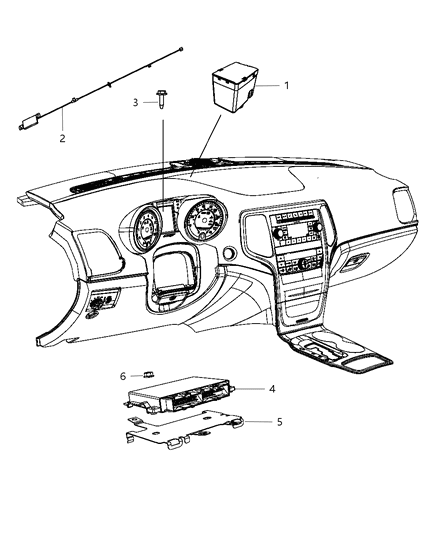 2013 Dodge Durango Modules, Instrument Panel Diagram