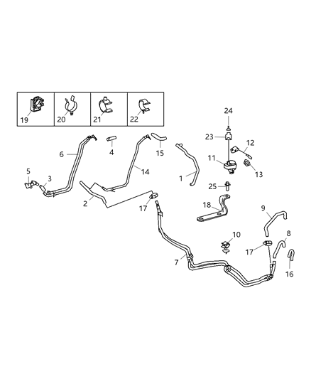 2008 Dodge Sprinter 3500 Clip-Hose Diagram for 68035039AA