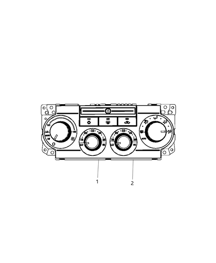 2010 Jeep Grand Cherokee Switches Heating & A/C Diagram