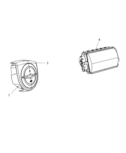 2009 Chrysler 300 Air Bags Front Diagram