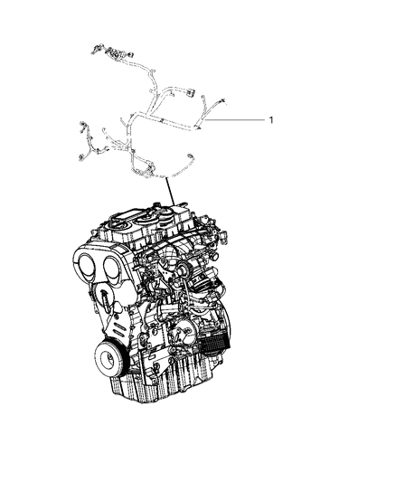 2016 Dodge Journey Wiring-Engine Diagram for 68267907AA