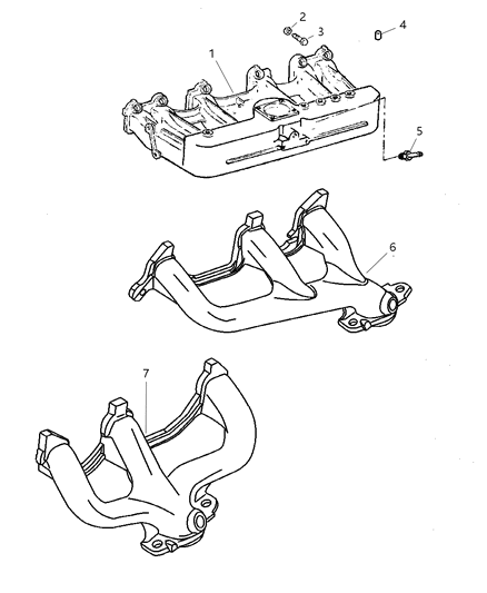 2004 Jeep Grand Cherokee Manifold - Intake & Exhaust Diagram 1