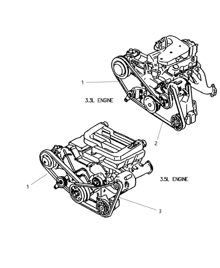 1997 Chrysler Concorde Drive Belts Diagram