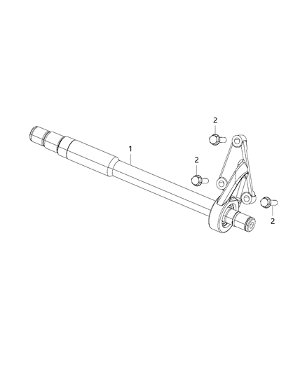 2018 Ram ProMaster 1500 Shaft, Intermediate Diagram