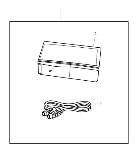 2001 Chrysler Town & Country Player Kit - CD Changer - 4 Disc Diagram