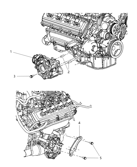 2005 Dodge Magnum Axle Assembly, Differential, Front Diagram