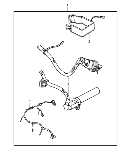 2005 Chrysler Sebring Heater Kit - Engine & Battery Diagram