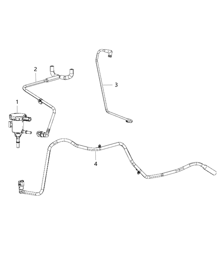 2009 Dodge Viper Tube-Fuel Vapor Diagram for 5030712AB