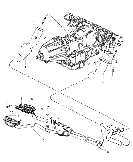 2010 Dodge Challenger Exhaust System Diagram 2
