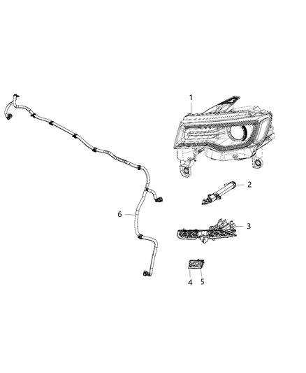 2015 Jeep Grand Cherokee Headlamp Washer System Diagram