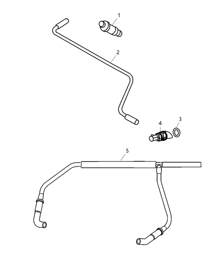 2000 Dodge Dakota Valve-CRANKCASE Vent Diagram for 53031777AA