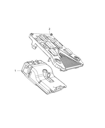 2019 Jeep Grand Cherokee Camera, Front Facing Diagram