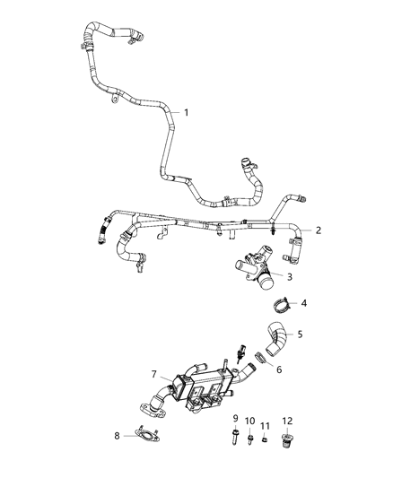 2018 Chrysler Pacifica EGR Cooling System Diagram