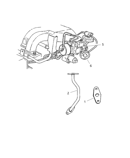 2000 Dodge Grand Caravan Tube Diagram for 4612408