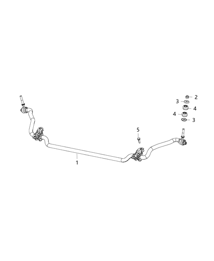 2019 Ram ProMaster 3500 Front Stabilizer Bar Diagram