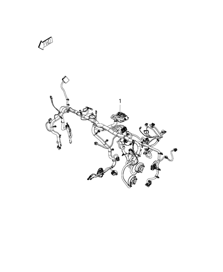 2019 Jeep Compass Wiring-Instrument Panel Diagram for 68384199AC