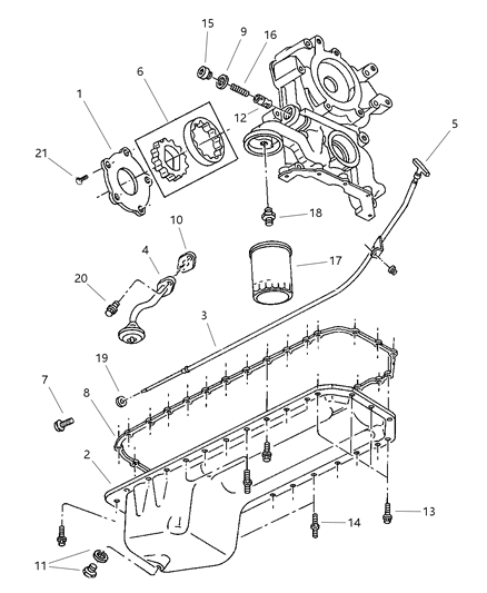 2001 Dodge Ram 1500 Engine Oiling Diagram 4