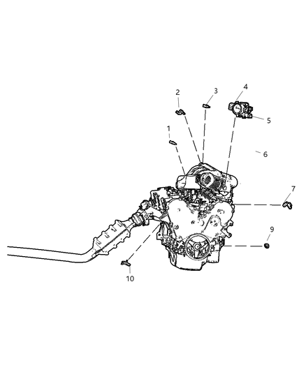 2004 Chrysler Concorde Sensors - Engine Diagram 2