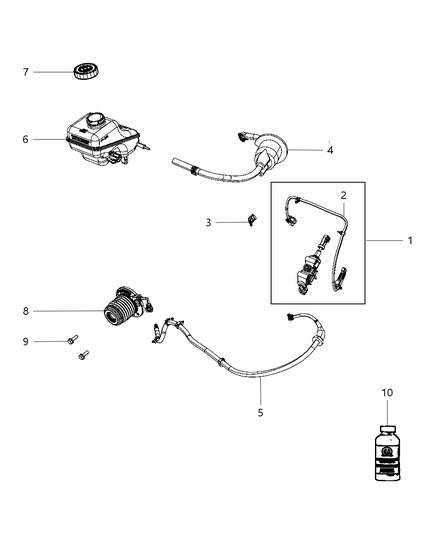 2019 Dodge Challenger Controls, Hydraulic Clutch Diagram