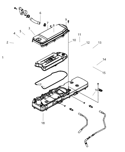 2008 Dodge Caliber Cylinder Head & Cover Diagram 5