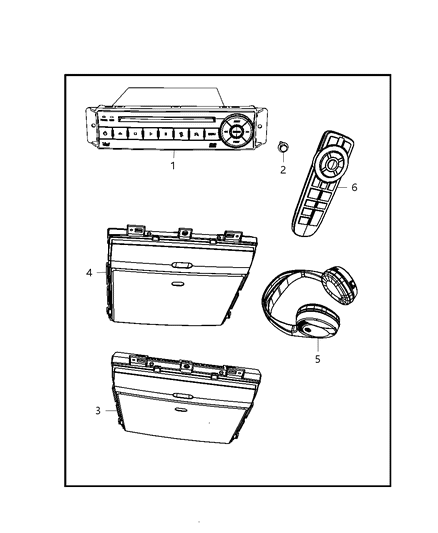 2008 Chrysler Town & Country DVD & Video System Diagram