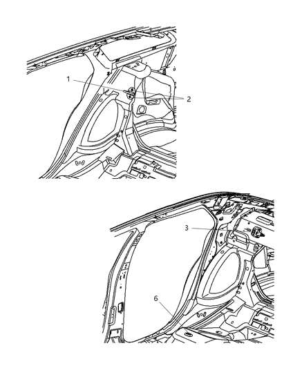 2007 Dodge Charger Seats Attaching Parts - Strikers Diagram