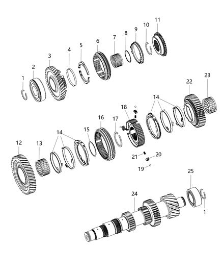 2020 Jeep Wrangler Gear Train Diagram 5