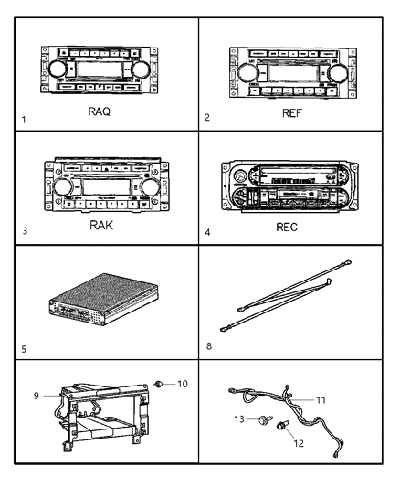 2006 Jeep Grand Cherokee Bracket-Amplifier Diagram for 5134251AA