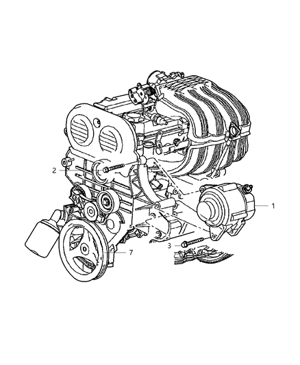 2003 Jeep Wrangler ALTERNATR Diagram for 56044530AB