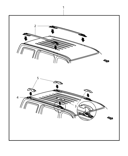 2009 Jeep Liberty Rack Kit - Multipurpose Diagram