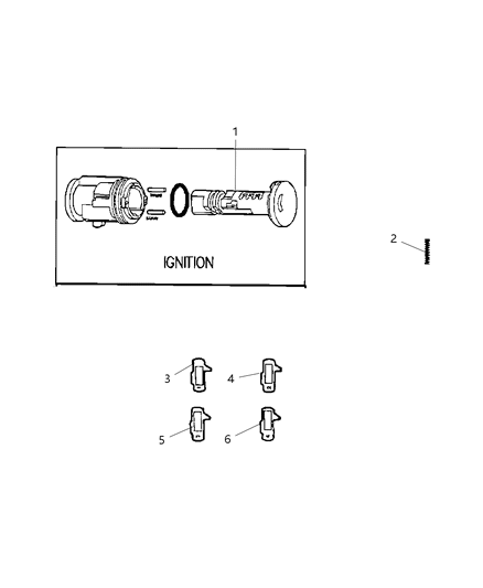 2008 Dodge Caliber Ignition Lock Cylinder Diagram