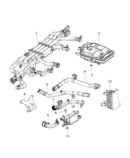 2017 Chrysler Pacifica Heater-Battery Diagram for 68237427AE