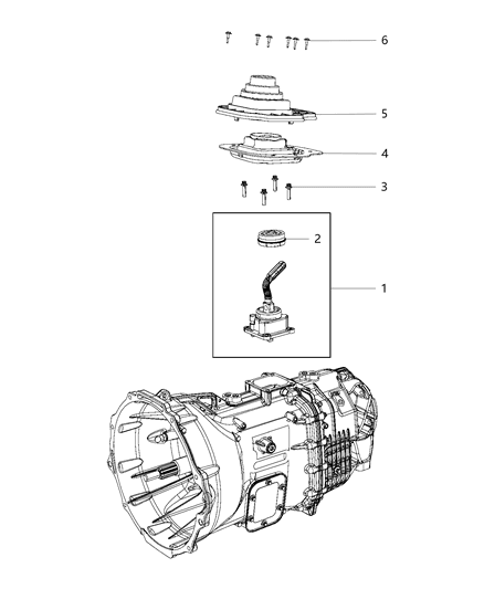 2016 Ram 3500 Gear Shift Lever Diagram