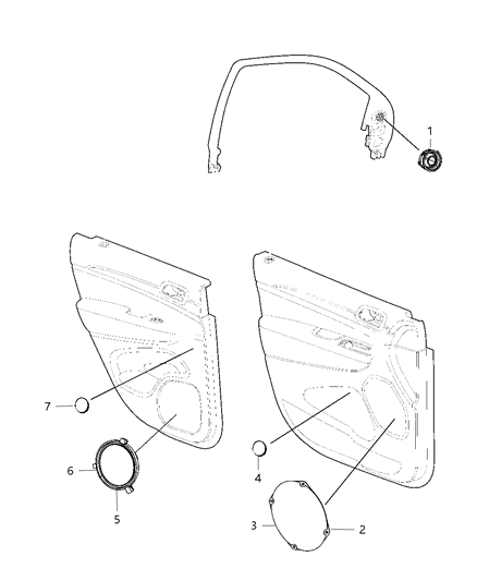 2013 Jeep Grand Cherokee Speakers Doors Diagram