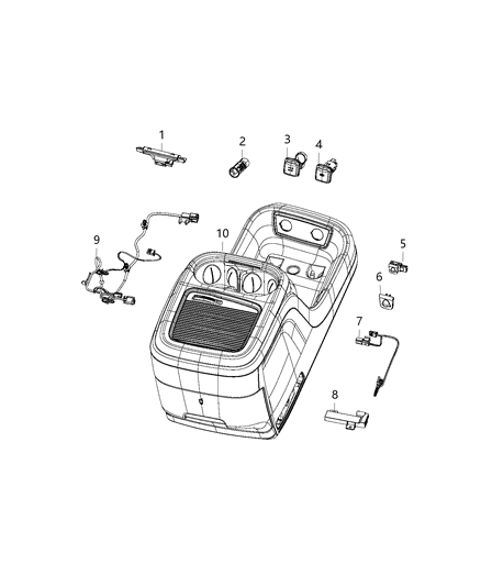 2020 Chrysler Voyager Wiring - Console Diagram