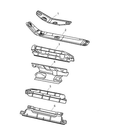 2005 Dodge Durango Shield-Heat Diagram for 52113437AC