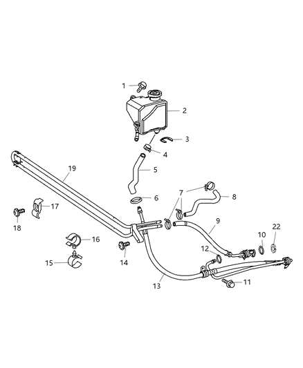 2008 Dodge Sprinter 2500 Power Steering Hoses Diagram 1