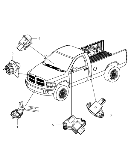 2012 Ram 3500 Sensors Body Diagram