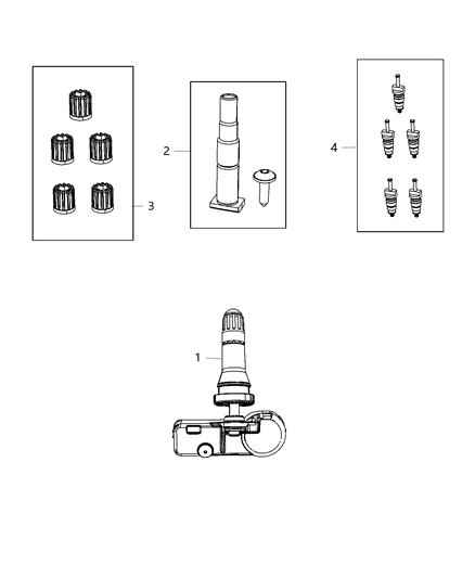 2012 Jeep Wrangler Tire Monitoring System Diagram