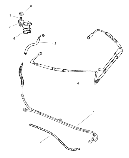 1997 Dodge Ram 3500 Emission Control Vacuum Harness Diagram