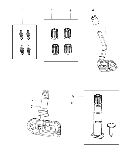 2017 Ram 3500 Valve Kit Diagram for 68206636AA