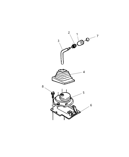 1998 Jeep Cherokee Gear Shift Controls Diagram