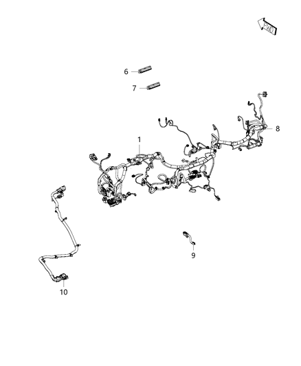 2015 Chrysler 300 Wiring-Instrument Panel Diagram for 68213597AC