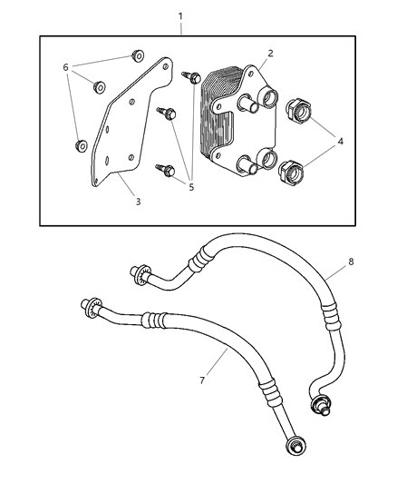 2006 Dodge Viper Engine Oil Cooler Diagram