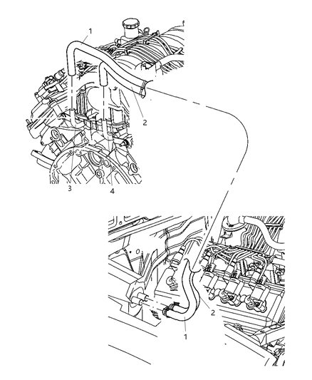 2006 Jeep Grand Cherokee Heater Hoses Diagram 2