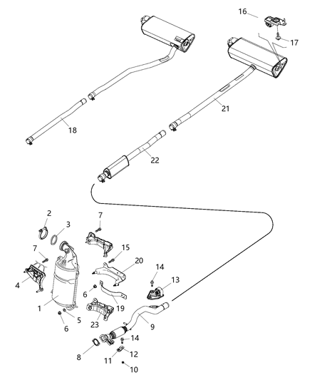 2017 Jeep Renegade Exhaust System Diagram 3