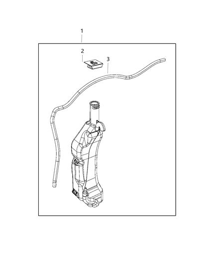 2020 Dodge Grand Caravan Coolant Recovery Bottle Diagram