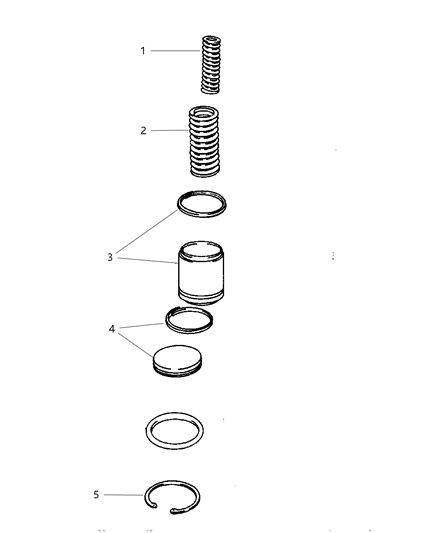 2005 Chrysler Pacifica Accumulator Piston & Spring Diagram