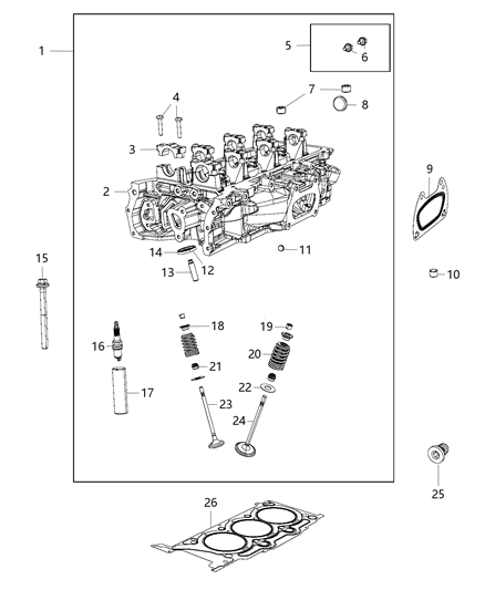 2019 Jeep Wrangler Cylinder Head & Cover Diagram 10
